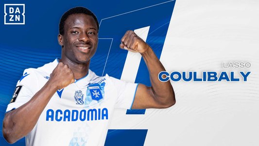 Illustration du But de L. Coulibaly lors du match Auxerre - Nice du 18/08/2024