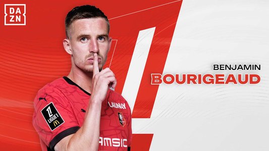 Illustration du But de B. Bourigeaud lors du match Rennes - Olympique Lyonnais du 18/08/2024