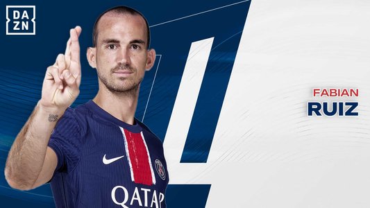 Illustration du But de Fabián Ruiz lors du match PSG - Brest du 14/09/2024