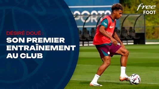 Illustration du Paris Saint-Germain / Episode 26 / Entraînement : les premiers pas de Désiré Doué au club