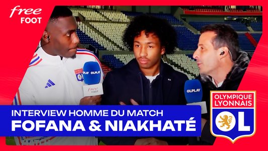 Illustration du Bord-terrain / Episode 432 / OL/ASSE : M.Fofana Homme du match en itw avec M.Niakhaté