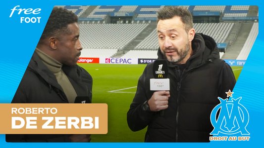 Illustration du Bord-terrain / Episode 437 / OM/Monaco - R. De Zerbi : "Rongier et Höjbjerg équilibrent notre équipe !"