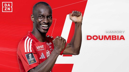Illustration du But de K. Doumbia lors du match Brest - Lille du 10/05/2025