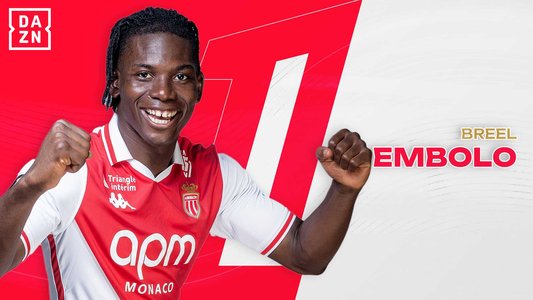 Illustration du But de B. Embolo lors du match Nantes - Monaco du 10/01/2025