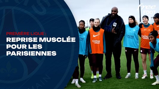 Illustration du Paris Saint-Germain / Episode 157 / PSG féminin : Teddy Riner rend visite aux parisiennes !