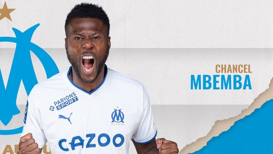 Illustration du But de C. Mbemba lors du match Olympique Marseille - Brest du 27/05/2023