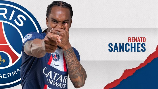 Illustration du But de Renato Sanches lors du match PSG - Montpellier du 13/08/2022