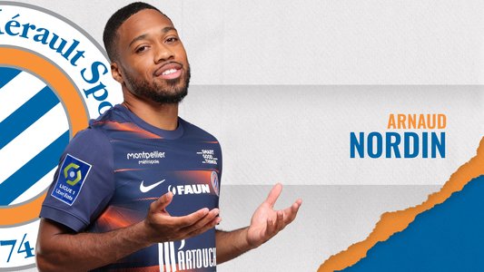 Illustration du But de A. Nordin lors du match Olympique Marseille - Montpellier du 31/03/2023