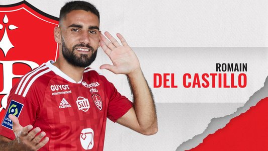 Illustration du But de R. Del Castillo lors du match Troyes - Brest du 19/03/2023