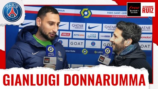 Illustration du Bord-terrain / Episode 93 / PSG/Strasbourg - G. Donnarumma : "Heureux pour les supporters"