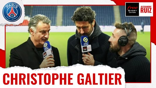 Illustration du Bord-terrain / Episode 106 / PSG/SCO - C. Galtier : "J'aurais aimé plier le match plus rapidement"