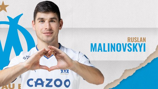Illustration du But de R. Malinovskyi lors du match Olympique Marseille - Nice du 05/02/2023