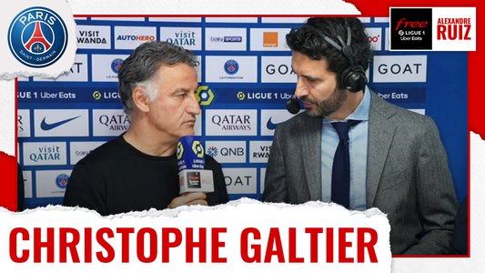 Illustration du Bord-terrain / Episode 206 / PSG/Ajaccio - C. Galtier : "On a mis du temps à démarrer"