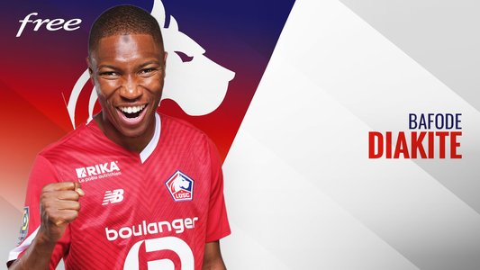 Illustration du But de B. Diakité lors du match Rennes - Lille du 16/09/2023
