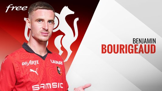 Illustration du But de B. Bourigeaud lors du match Rennes - Nantes du 01/10/2023